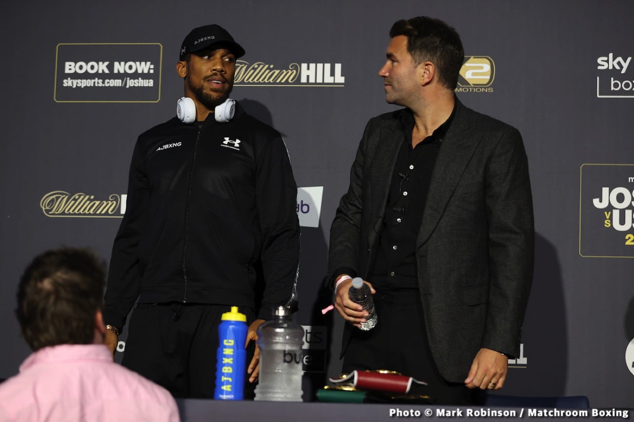 Anthony Joshua Insists He “Has To Be The A-Side” In Tyson Fury Fight; But Adds “I'd Never Let That Hold Up A Fight”
