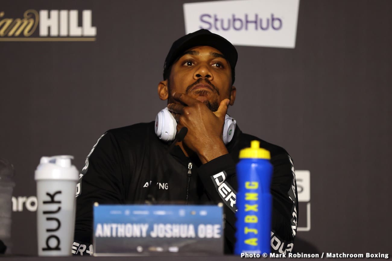 Anthony Joshua Insists He “Has To Be The A-Side” In Tyson Fury Fight; But Adds “I’d Never Let That Hold Up A Fight”