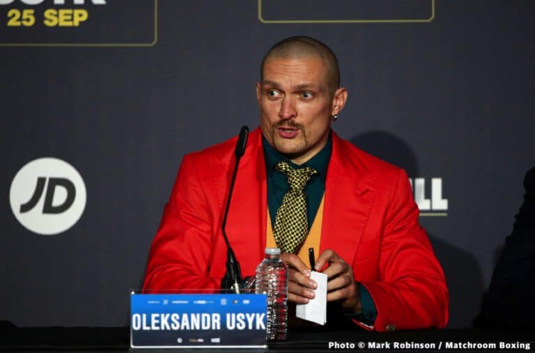 Usyk's Co-Trainer Says Overcoming Tyson Fury's “Dirty Style” May Be Toughest Job In Projected Unification Clash
