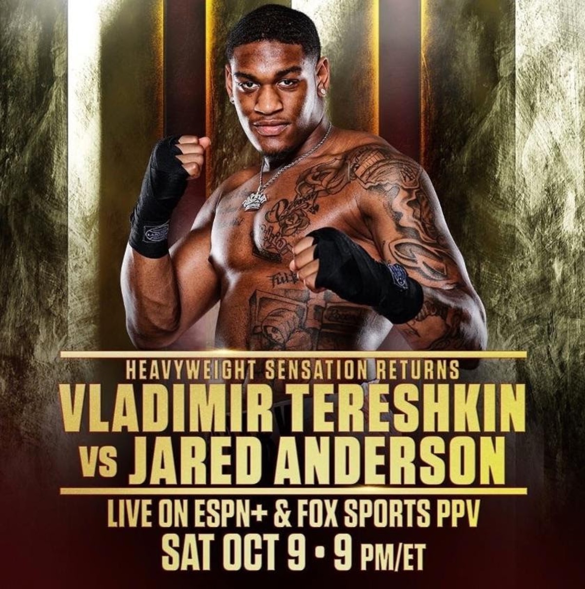 Fury vs. Wilder 3 undercard: Jared Anderson vs. Vladimir Tereshkin on October 9th