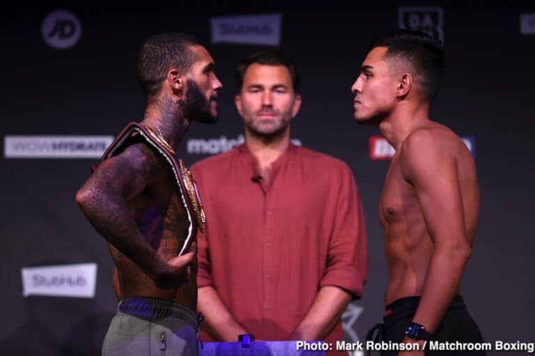 Conor Benn looking highly agitated ahead of Adrian Granados fight