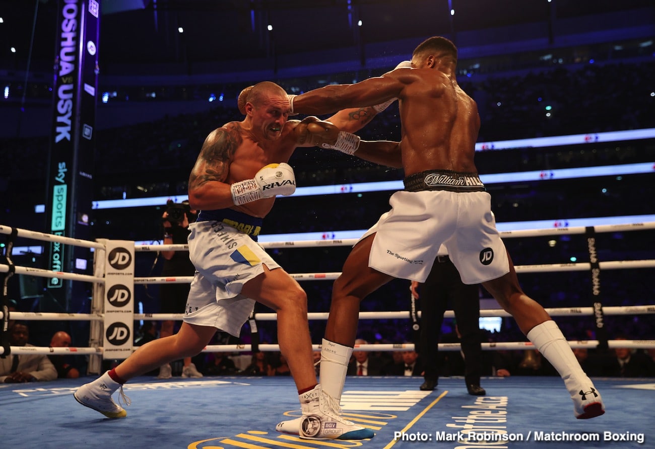 Oleksandr Usyk beats Anthony Joshua - Boxing Results