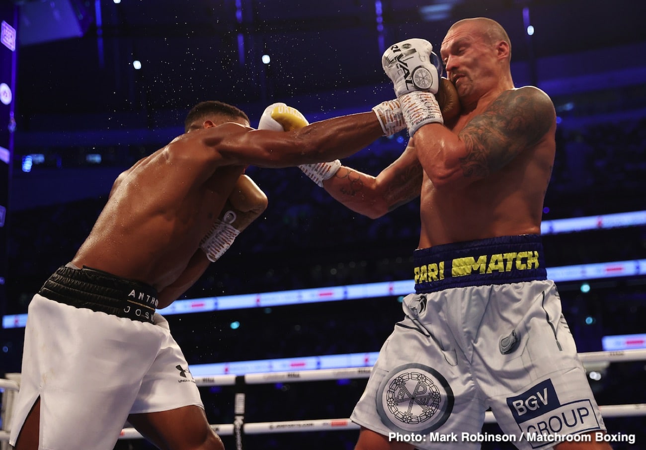 Oleksandr Usyk beats Anthony Joshua - Boxing Results