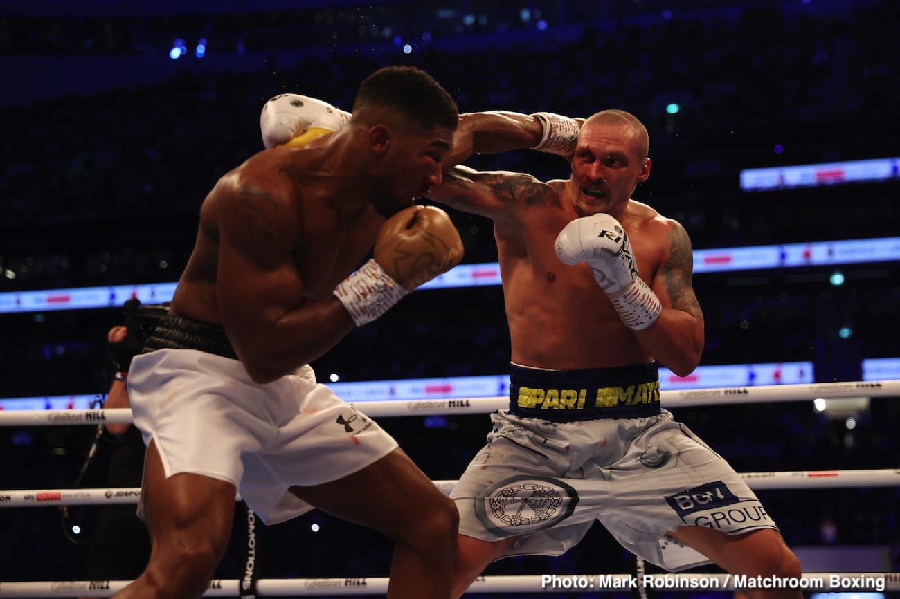 Eddie Hearn says Joshua will be better in rematch with Usyk