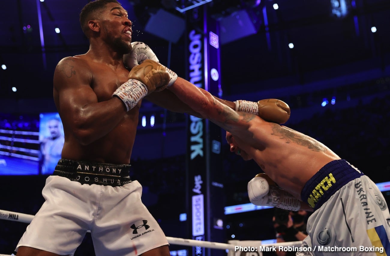 Usyk's promoter says Joshua should accept £15M step aside