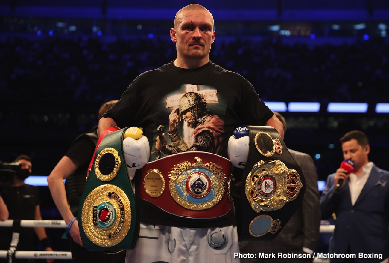 Alexander Usyk, Anthony Joshua boxing image / photo