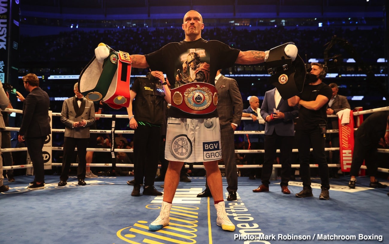 Alexander Usyk, Tyson Fury boxing image / photo