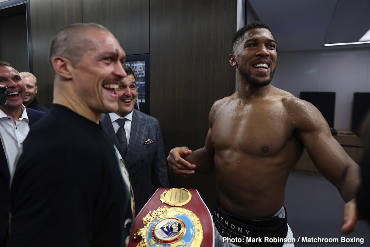 Usyk's promoter says Joshua should accept £15M step aside