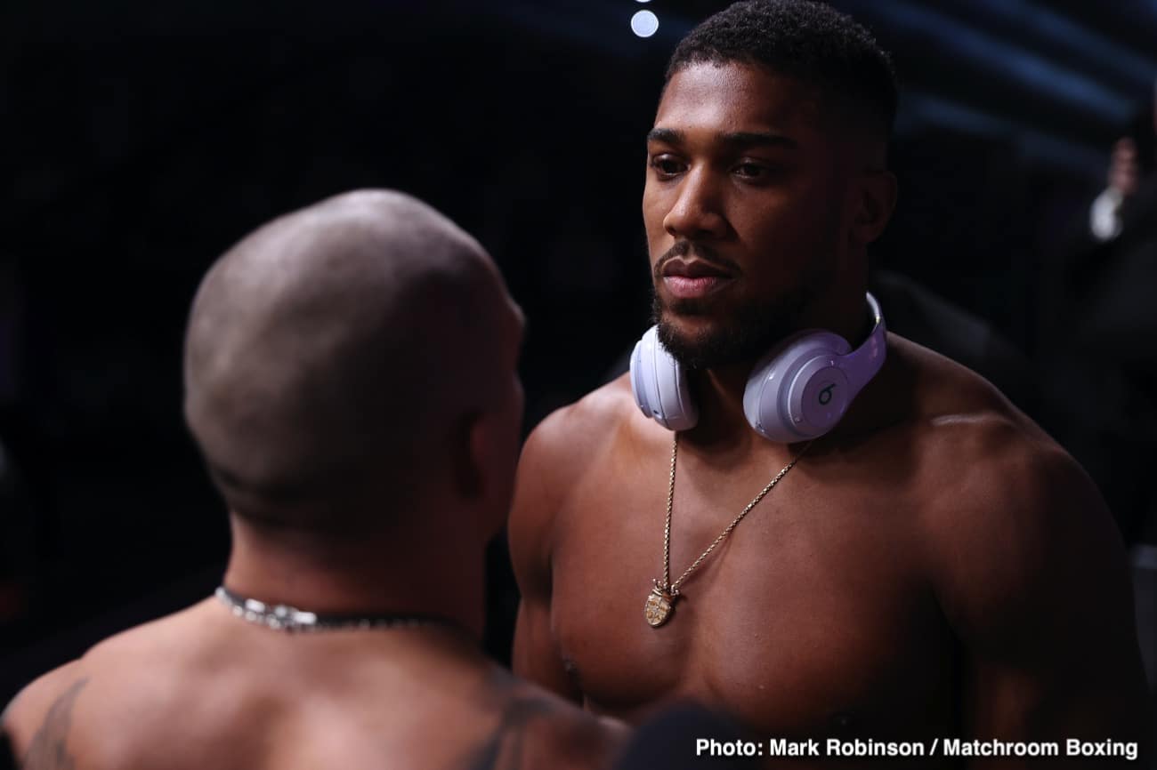 Anthony Joshua "must win" against Oleksandr Usyk in April says Eddie Hearn