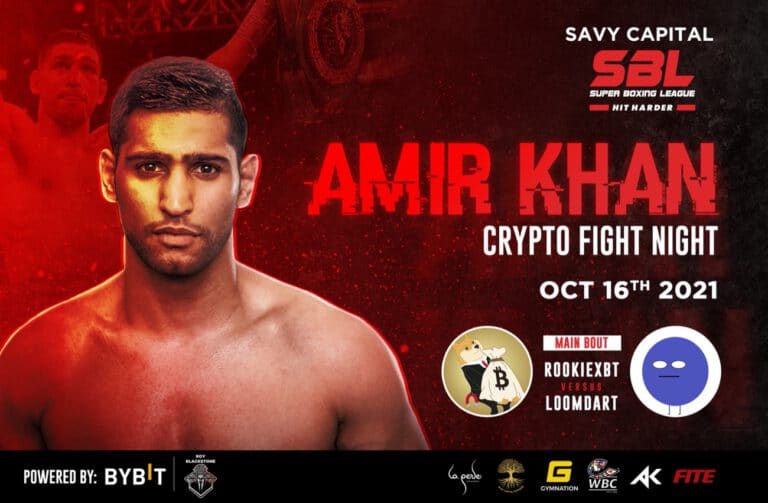 WATCH LIVE: Amir Khan Crypto Fight Night at 10 am ET LIVE from Dubai
