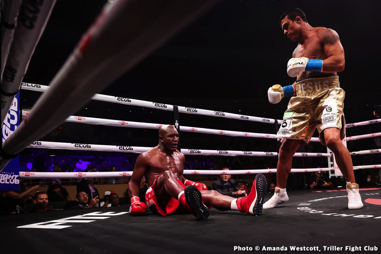 Belfort destroys Holyfield in 1st round TKO - Boxing Results