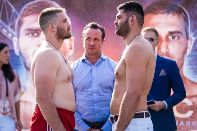 Filip Hrgović vs Marko Radonjic: Official Weigh In Results