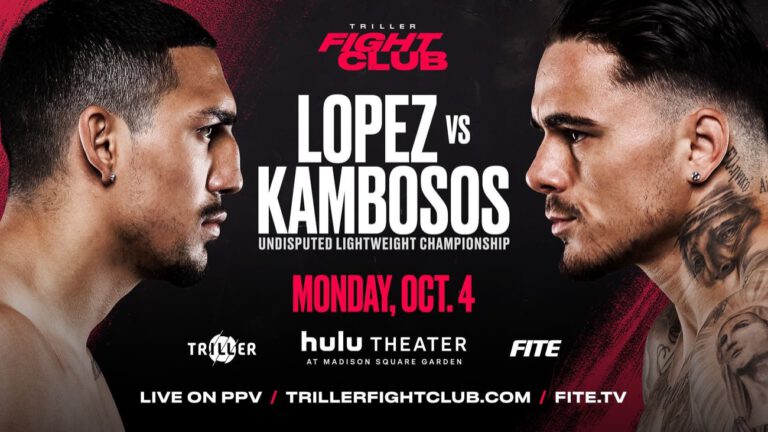 WATCH LIVE: Lopez vs Kambosos Jr. On October 4 on FITE TV