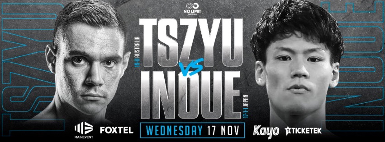 Tim Tszyu battles Takeshi Inoue on November 17th in Australia