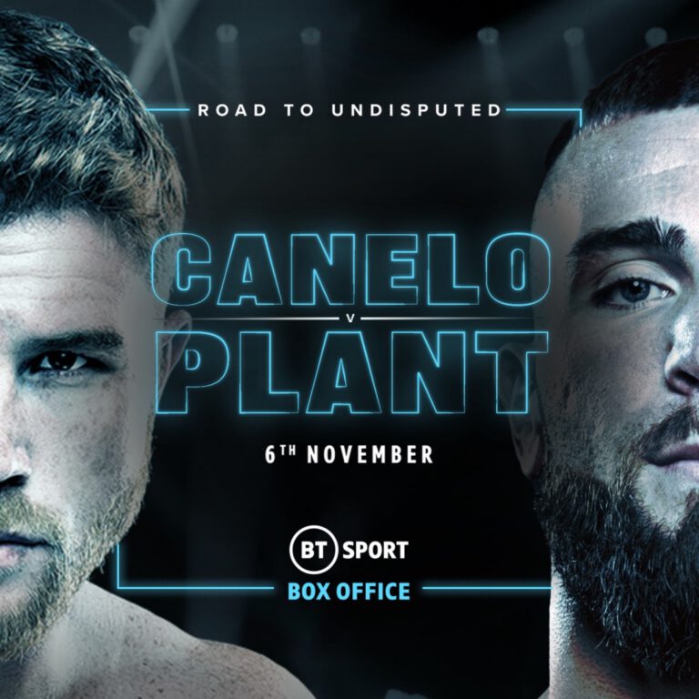 Caleb Plant sends a message to Canelo Alvarez