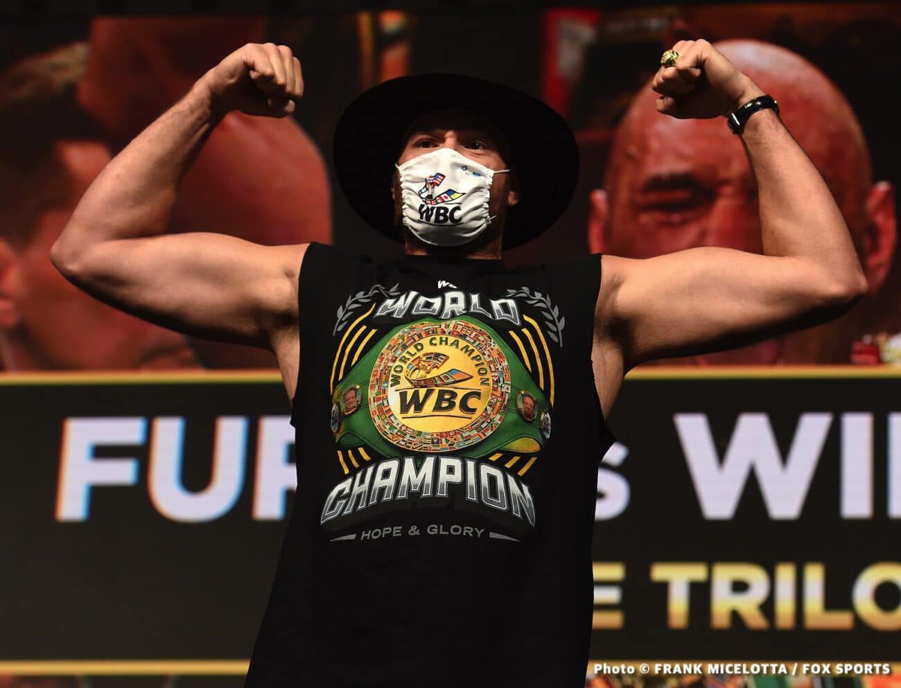 Boxing photo: Adam Kownacki, Deontay Wilder, Edgar Berlanga, Efe Ajagba, Frank Sanchez, Jared Anderson, Julian Williams, Robert Helenius, Tyson Fury image Weights: Tyson Fury 277 vs. Deontay Wilder 238
