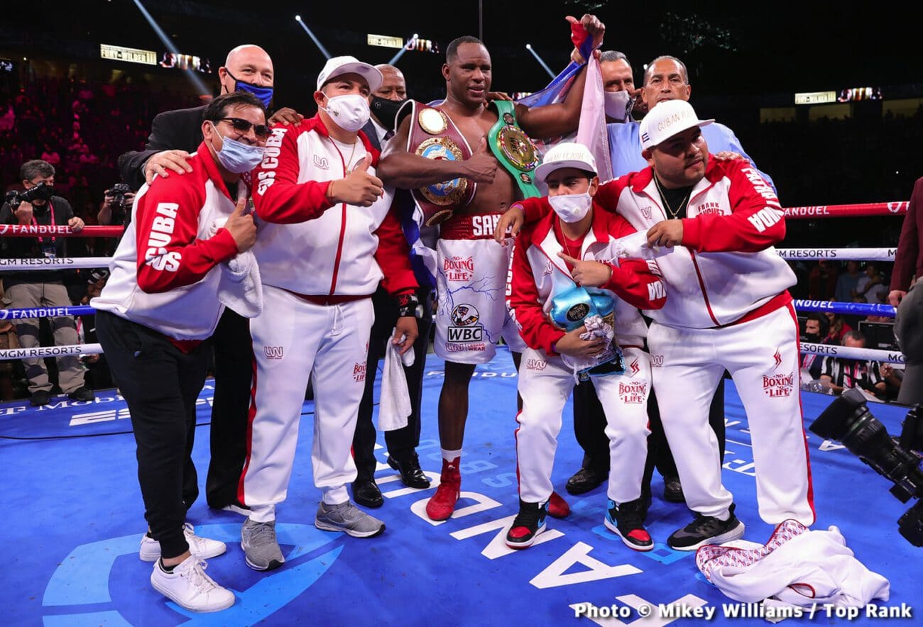 Boxing photo: Adam Kownacki, Deontay Wilder, Edgar Berlanga, Efe Ajagba, Frank Sanchez, Jared Anderson, Julian Williams, Robeisy Ramirez, Robert Helenius, Tyson Fury image Photos: Tyson Fury Wins, Sanchez Upsets Ajagba, Helenius Stops Kownacki