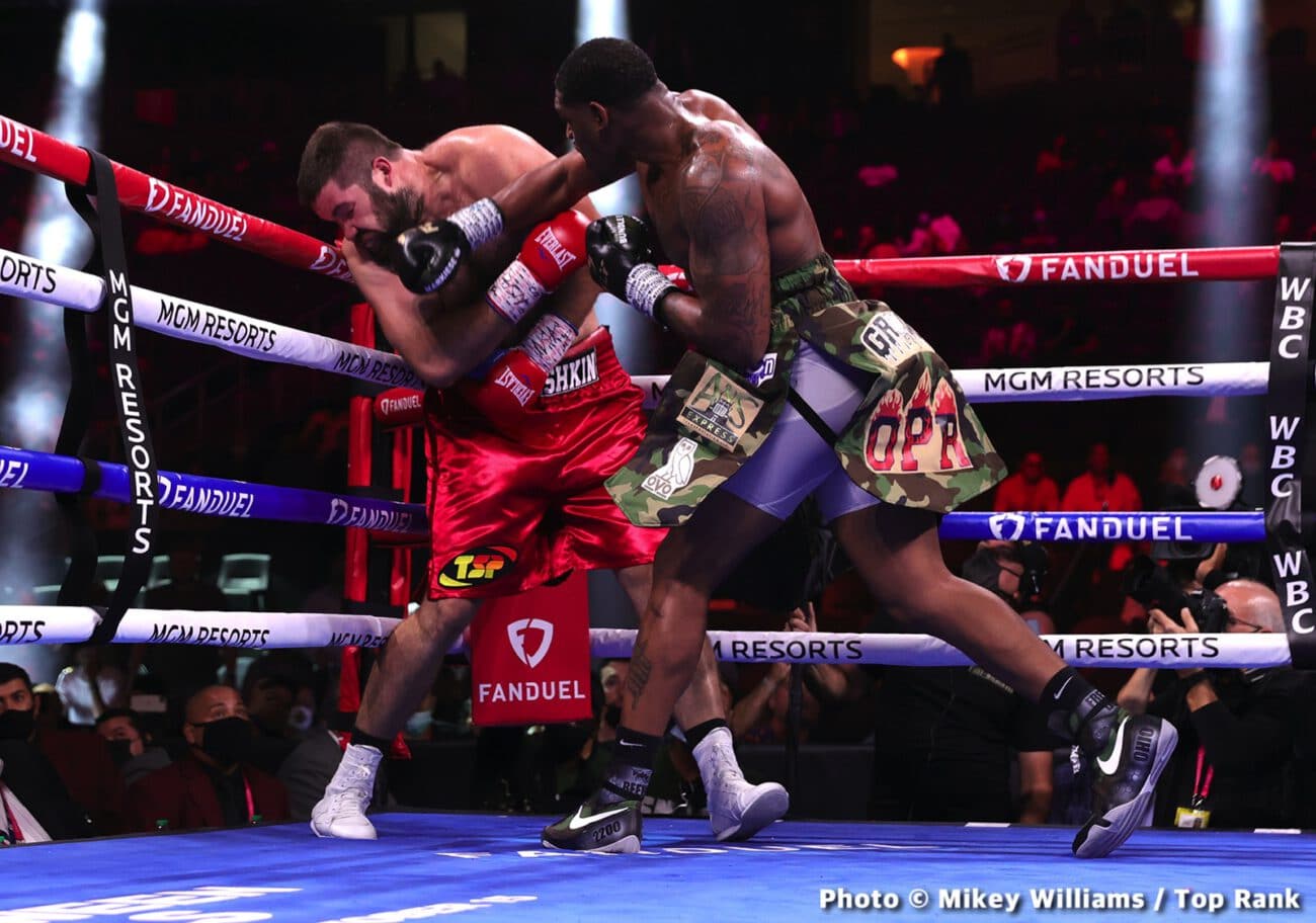 Boxing photo: Adam Kownacki, Deontay Wilder, Edgar Berlanga, Efe Ajagba, Frank Sanchez, Jared Anderson, Julian Williams, Robeisy Ramirez, Robert Helenius, Tyson Fury image Photos: Tyson Fury Wins, Sanchez Upsets Ajagba, Helenius Stops Kownacki
