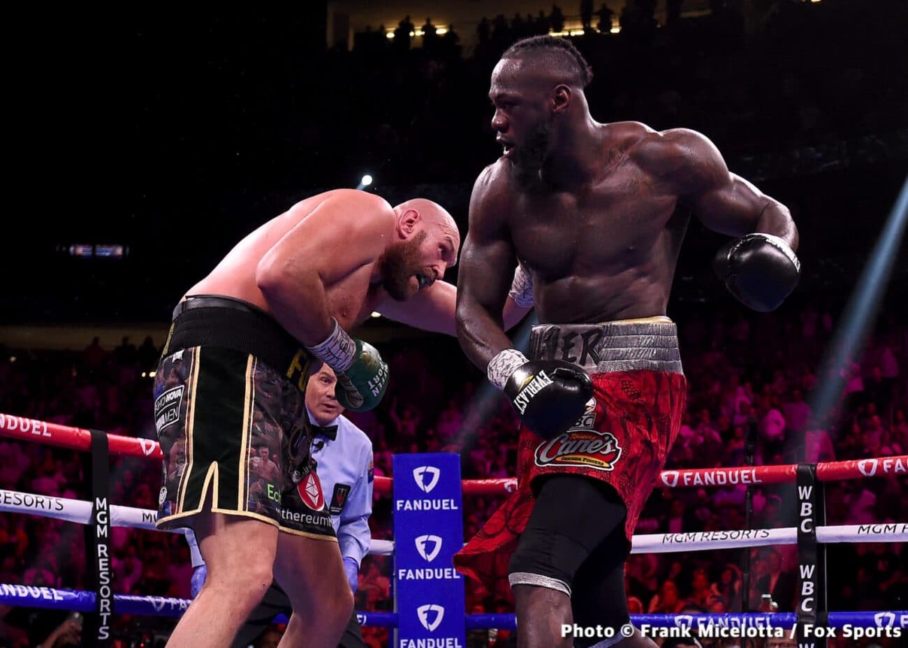 Boxing photo: Adam Kownacki, Deontay Wilder, Edgar Berlanga, Efe Ajagba, Frank Sanchez, Jared Anderson, Julian Williams, Robeisy Ramirez, Robert Helenius, Tyson Fury image Tyson Fury vs. Deontay Wilder 3 - Live results from Las Vegas