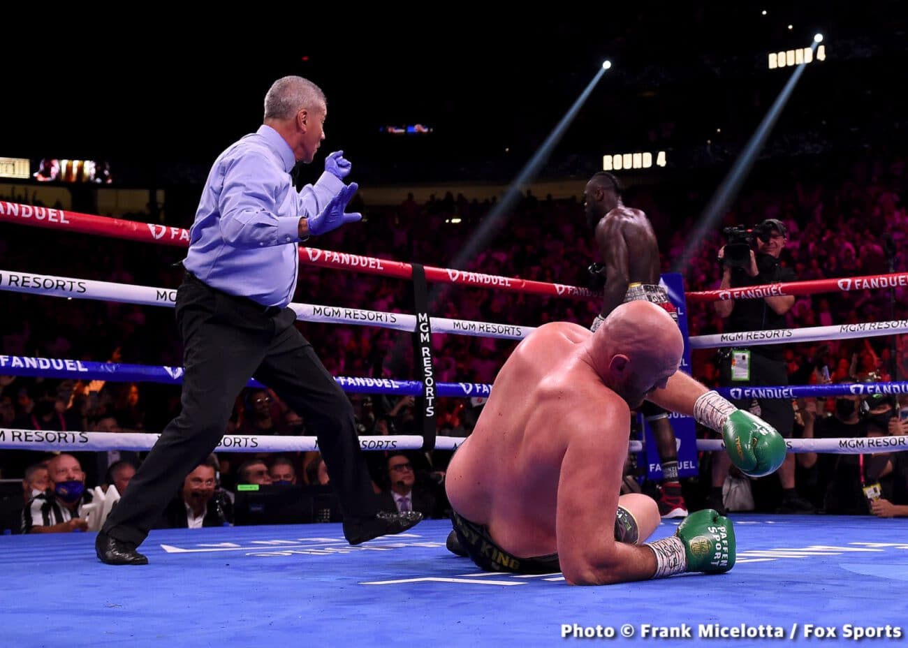 Boxing photo: Adam Kownacki, Deontay Wilder, Edgar Berlanga, Efe Ajagba, Frank Sanchez, Jared Anderson, Julian Williams, Robeisy Ramirez, Robert Helenius, Tyson Fury image Tyson Fury vs. Deontay Wilder 3 - Live results from Las Vegas