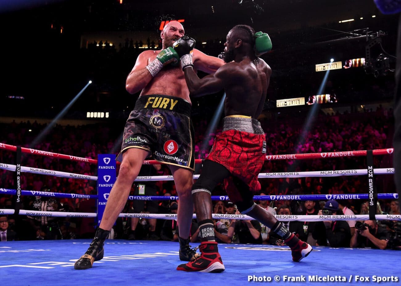 Boxing photo: Adam Kownacki, Deontay Wilder, Edgar Berlanga, Efe Ajagba, Frank Sanchez, Jared Anderson, Julian Williams, Robeisy Ramirez, Robert Helenius, Tyson Fury image Tyson Fury vs. Deontay Wilder 3 - Live results from Las Vegas