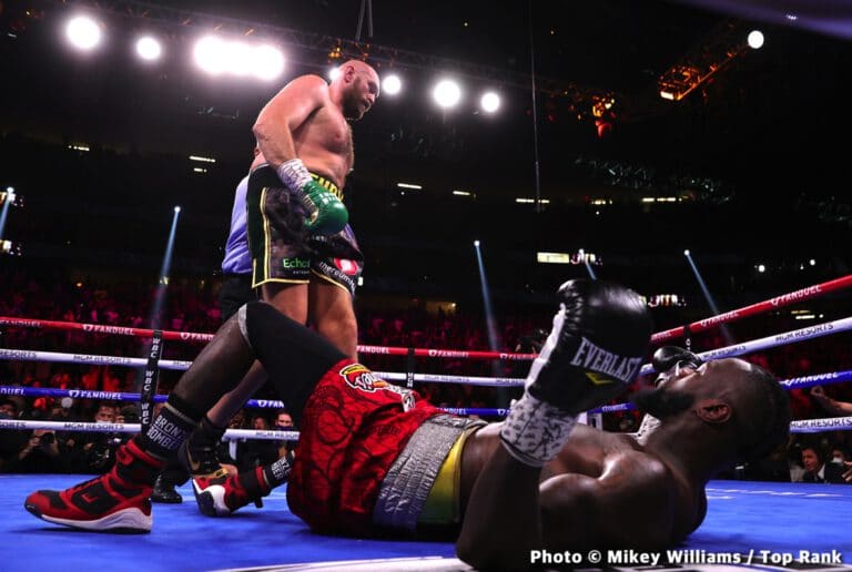 Photos: Tyson Fury Wins, Sanchez Upsets Ajagba, Helenius Stops Kownacki