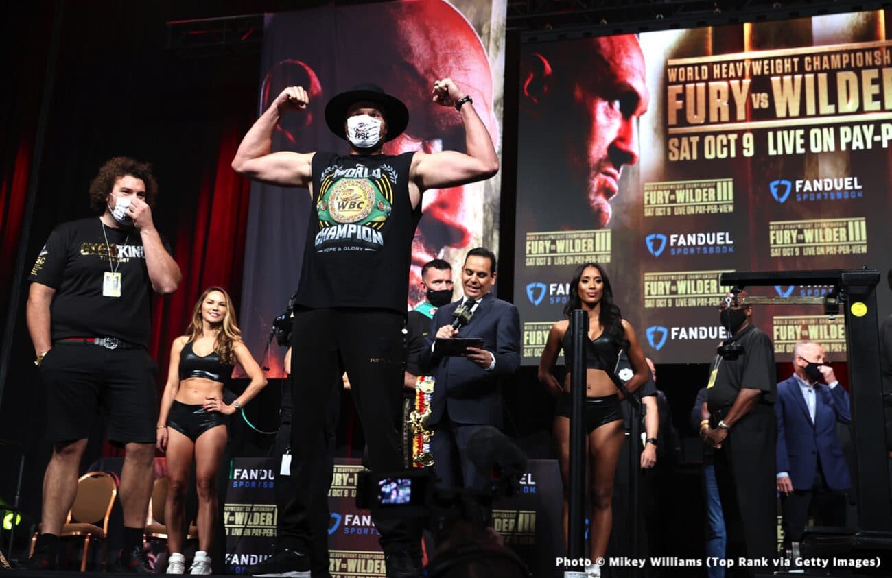 Watch LIVE: Fury vs. Wilder 3 Las Vegas Weigh In