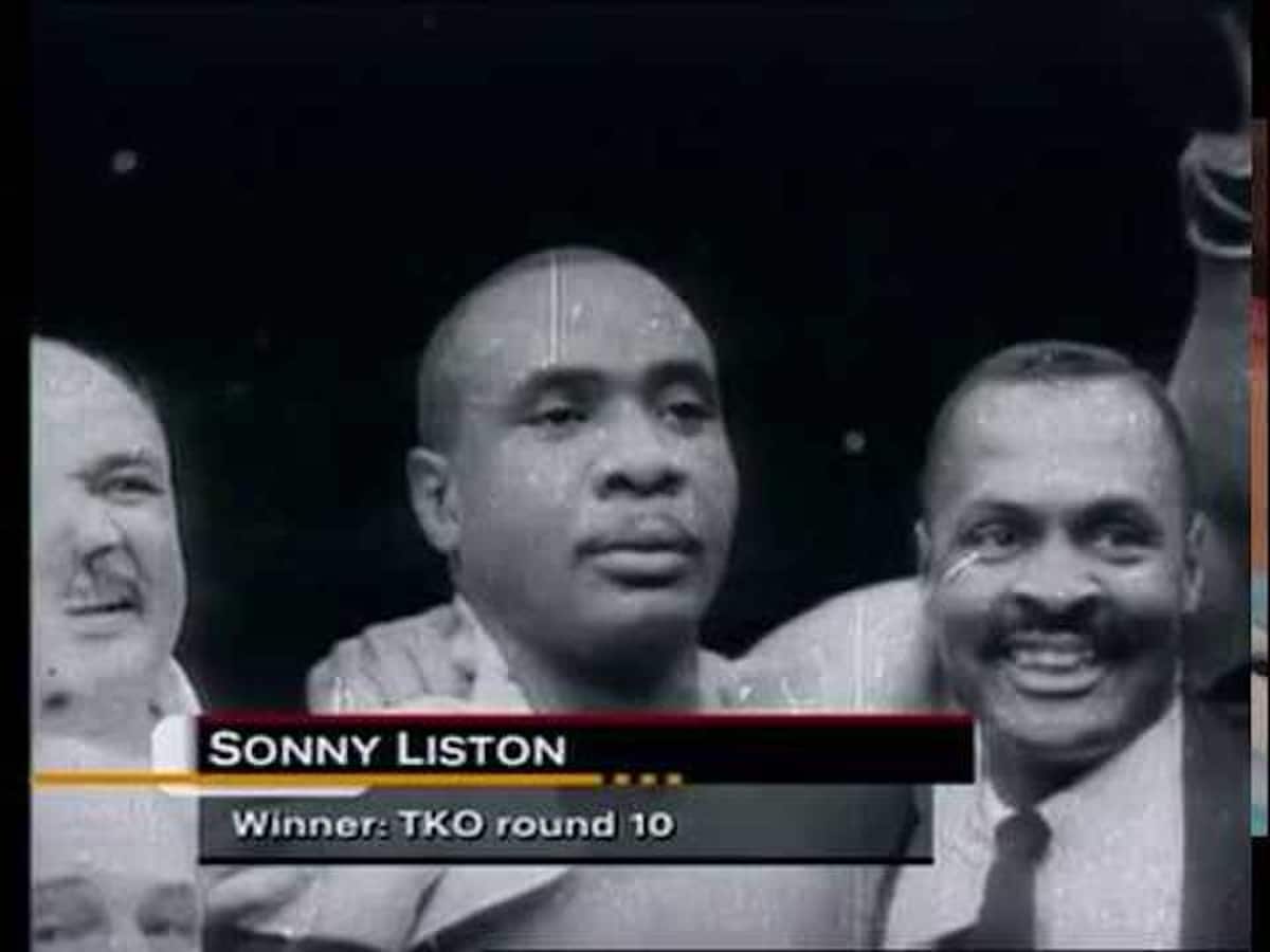 Sonny Liston boxing image / photo