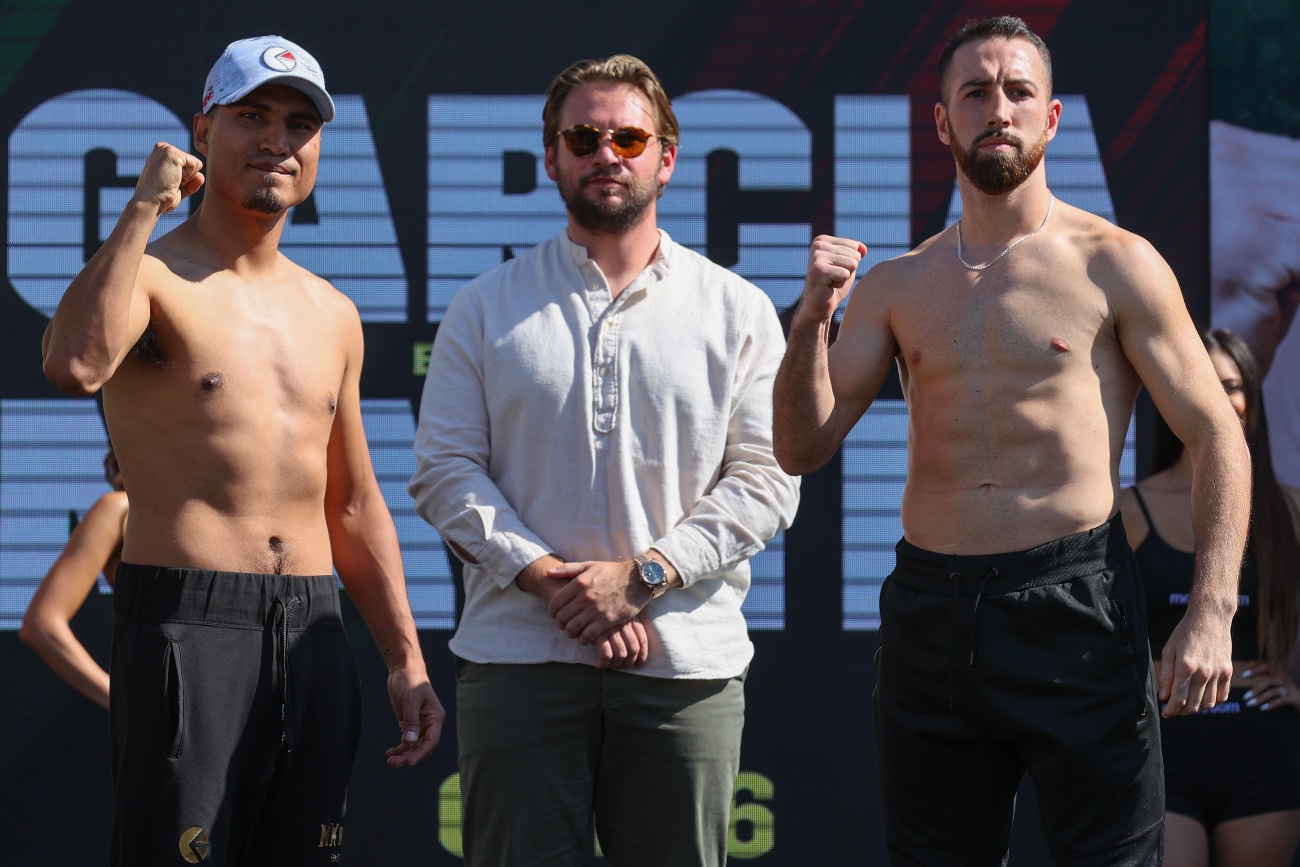 Garcia vs. Martin - DAZN Weigh In Results