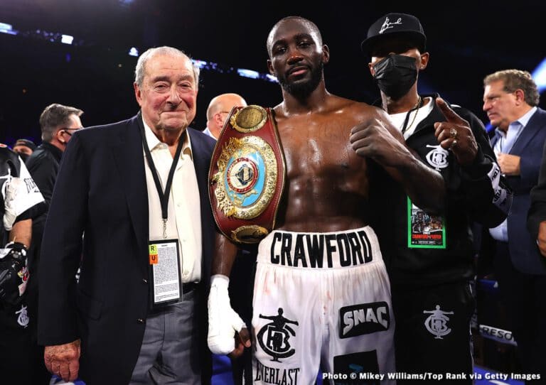 Bob Arum reacts to Crawford win over Porter, wants to match Terence against Spence or Taylor next