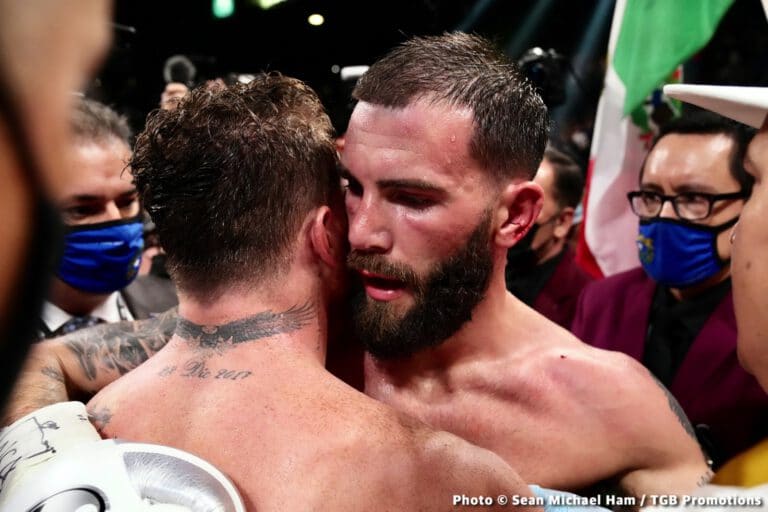 Canelo Alvarez and Caleb Plant conversation in the ring revealed