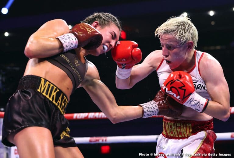 Mikaela Mayer Topples Hamadouche in Title Unification Classic - Boxing Results