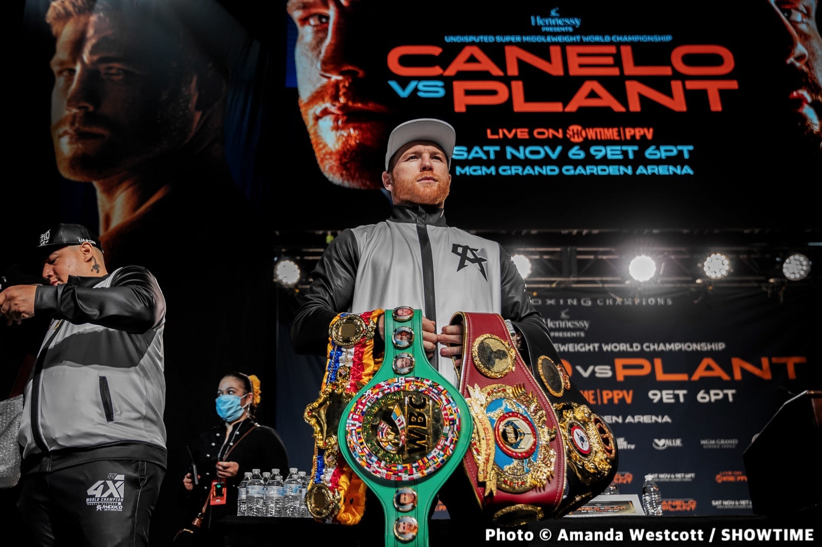 Caleb Plant, Canelo Alvarez boxing image / photo