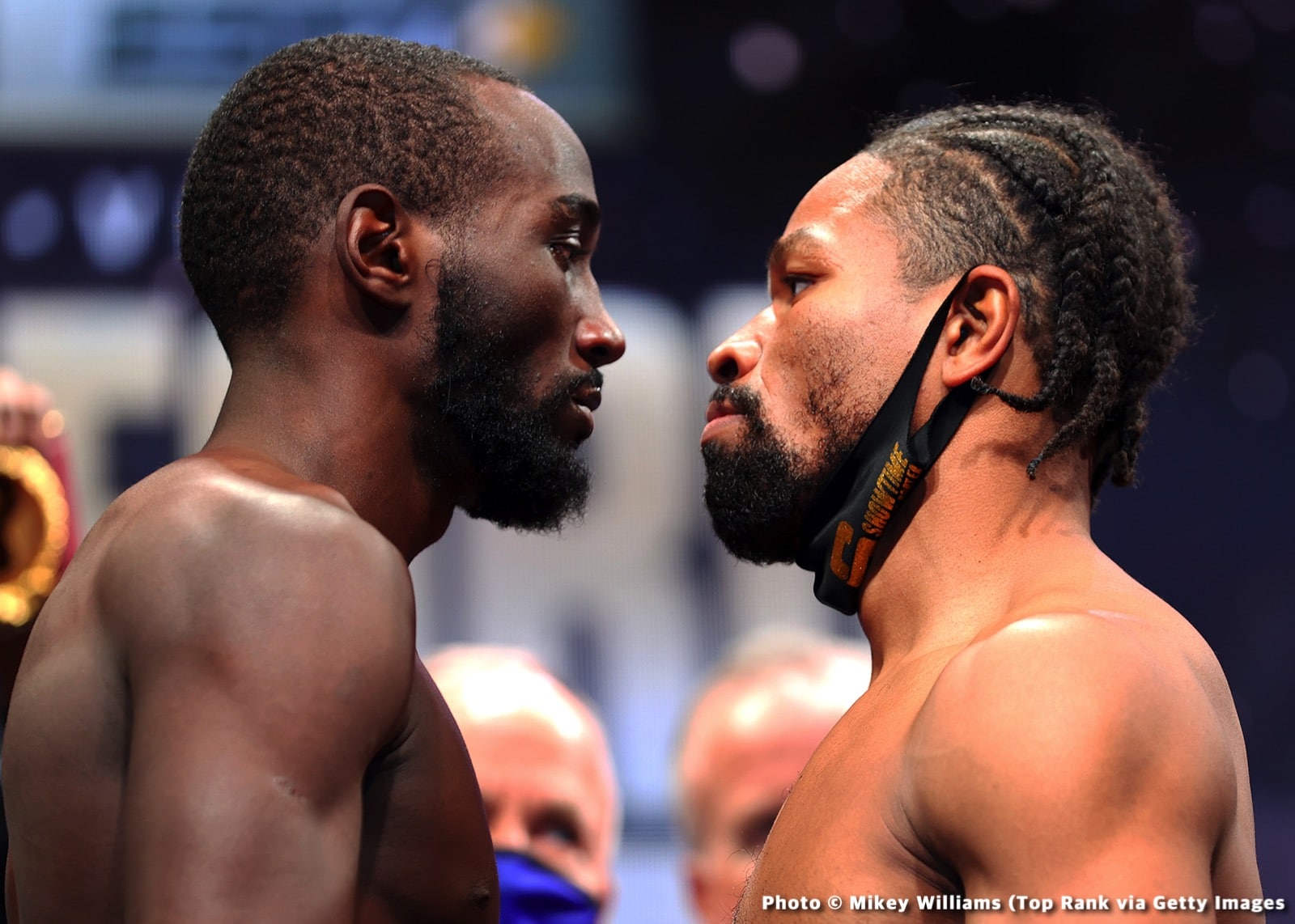 Crawford vs. Porter - weights from Las Vegas