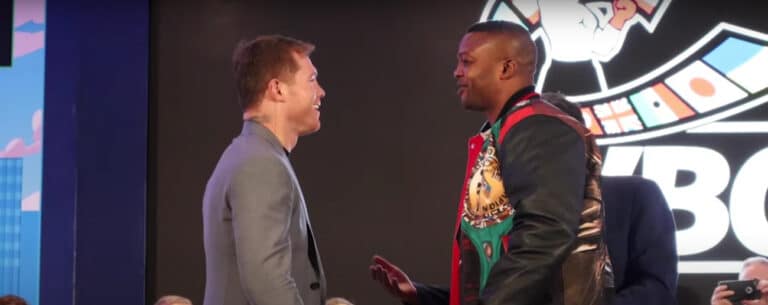 Canelo Alvarez and Ilunga Makabu meet for face-off at WBC convention today