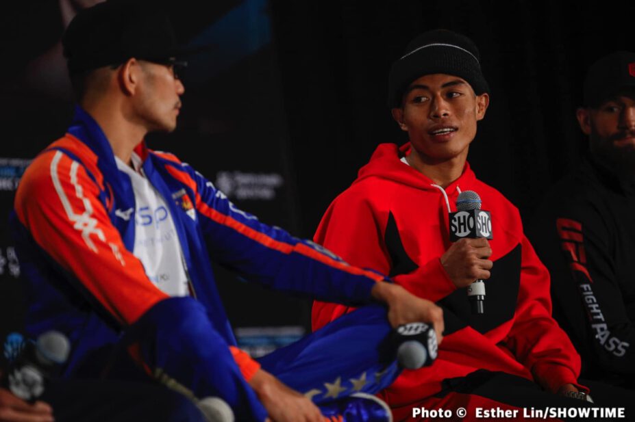 Brandun Lee, Cody Crowley, Juan Heraldez, Nonito Donaire, Reymart Gaballo - Press Room
