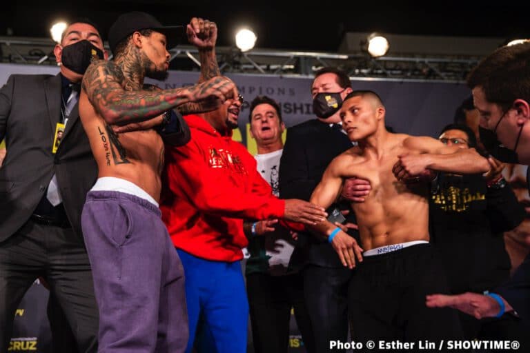 Gervonta Davis 134.5 vs. Isaac Cruz 134.5 - weigh-in results