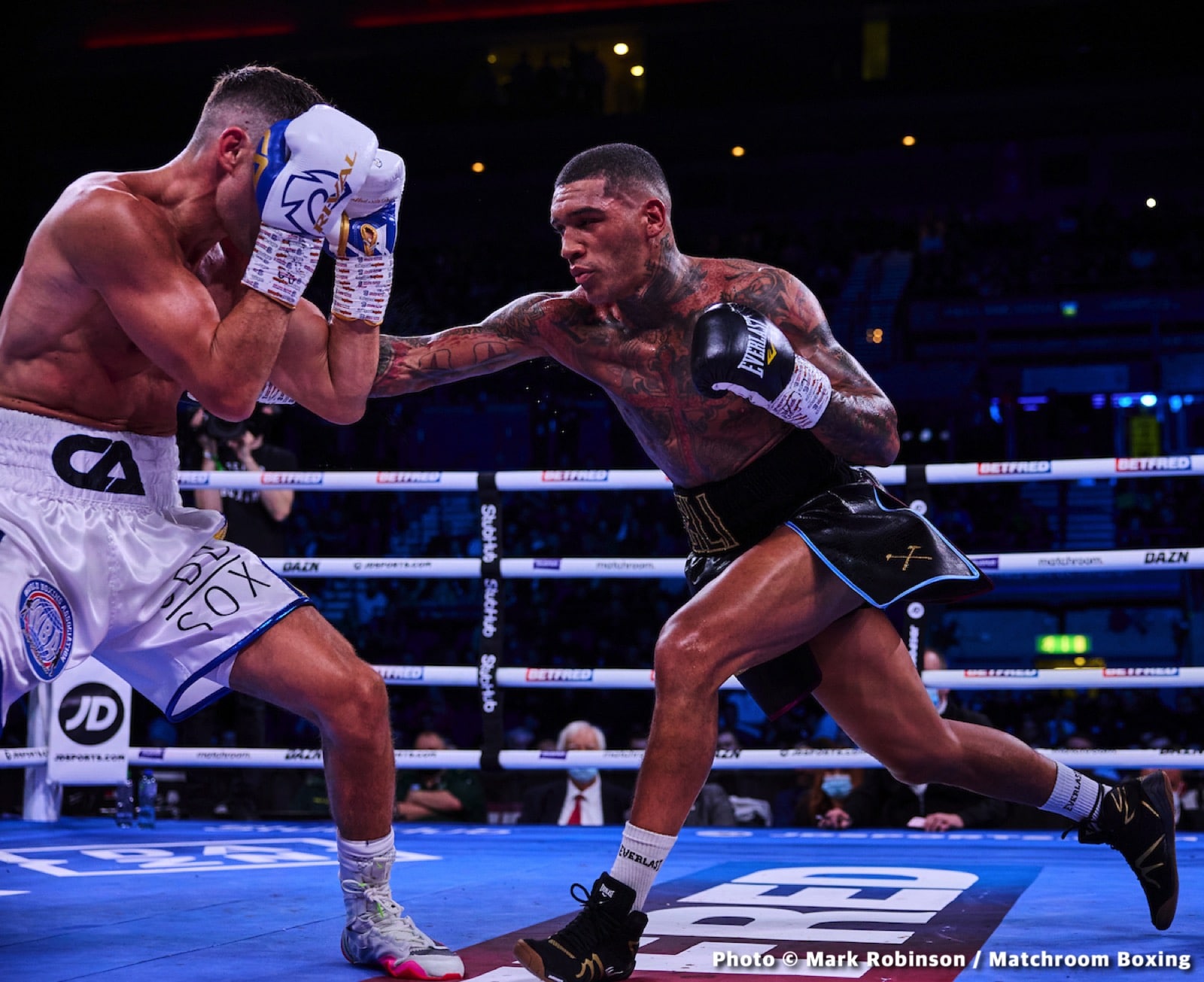Boxing photo: Chris Algieri, Conor Benn image Conor Benn Scores Impressive Fourth Round KO Over Chris Algieri - Boxing Results