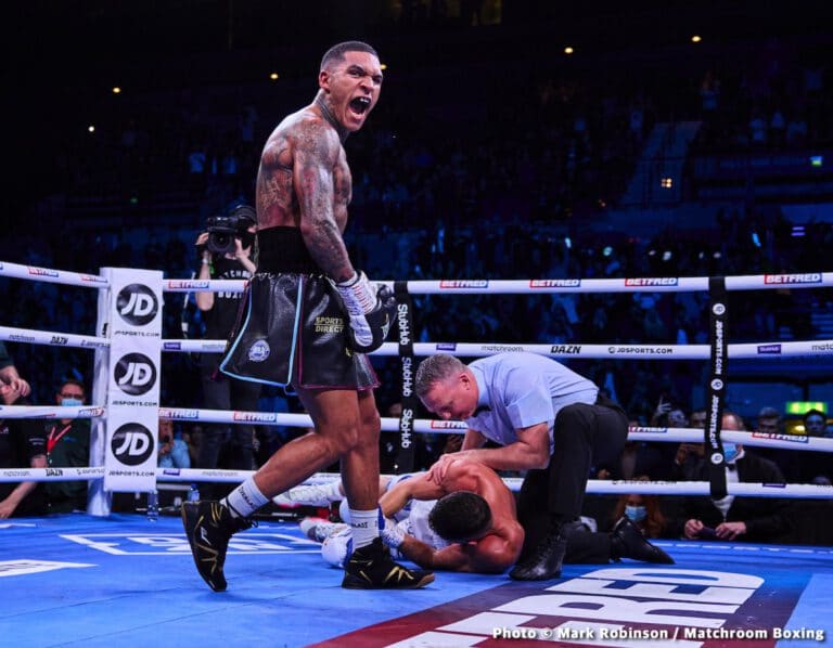 Photos: Conor Benn stops Algieri in 4th round, Katie Taylor Wins