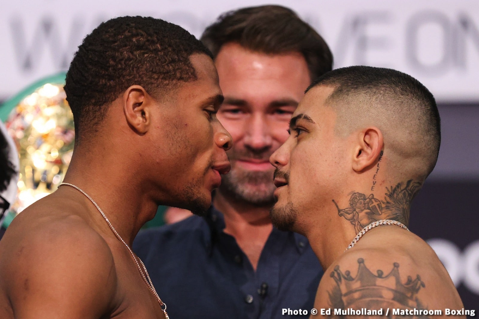 Devin Haney 135 vs. Joseph Diaz 134.4 - DAZN Weigh-in results