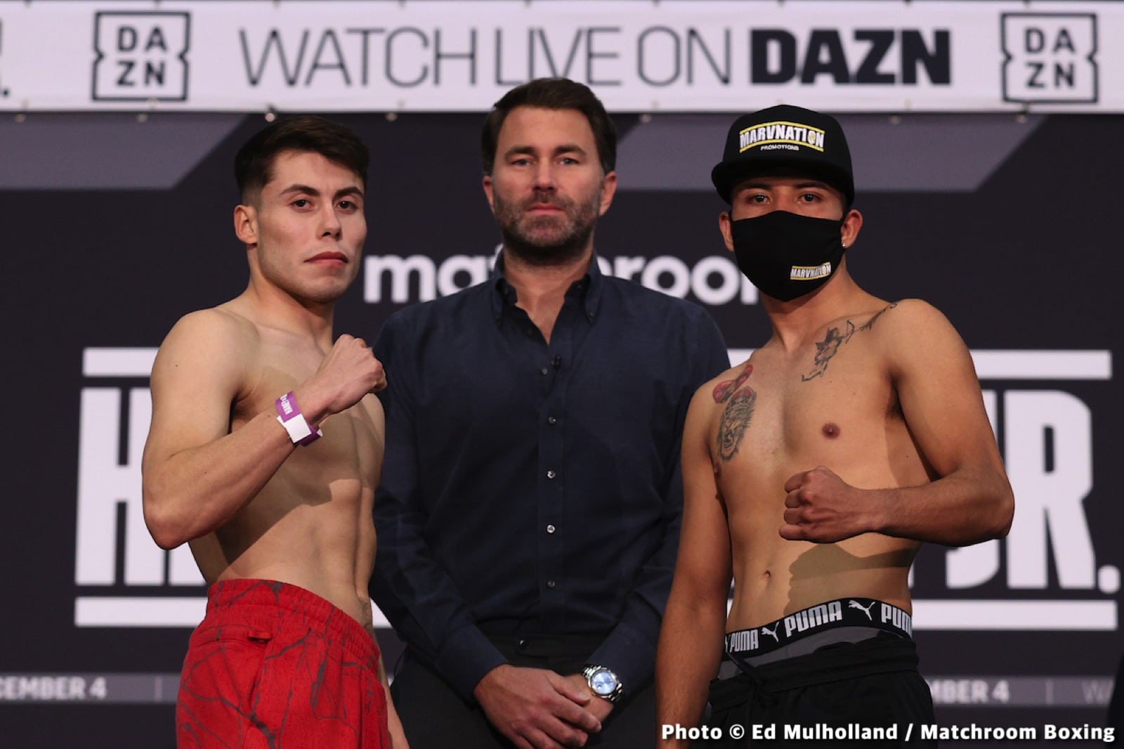 Devin Haney 135 vs. Joseph Diaz 134.4 - DAZN Weigh-in results