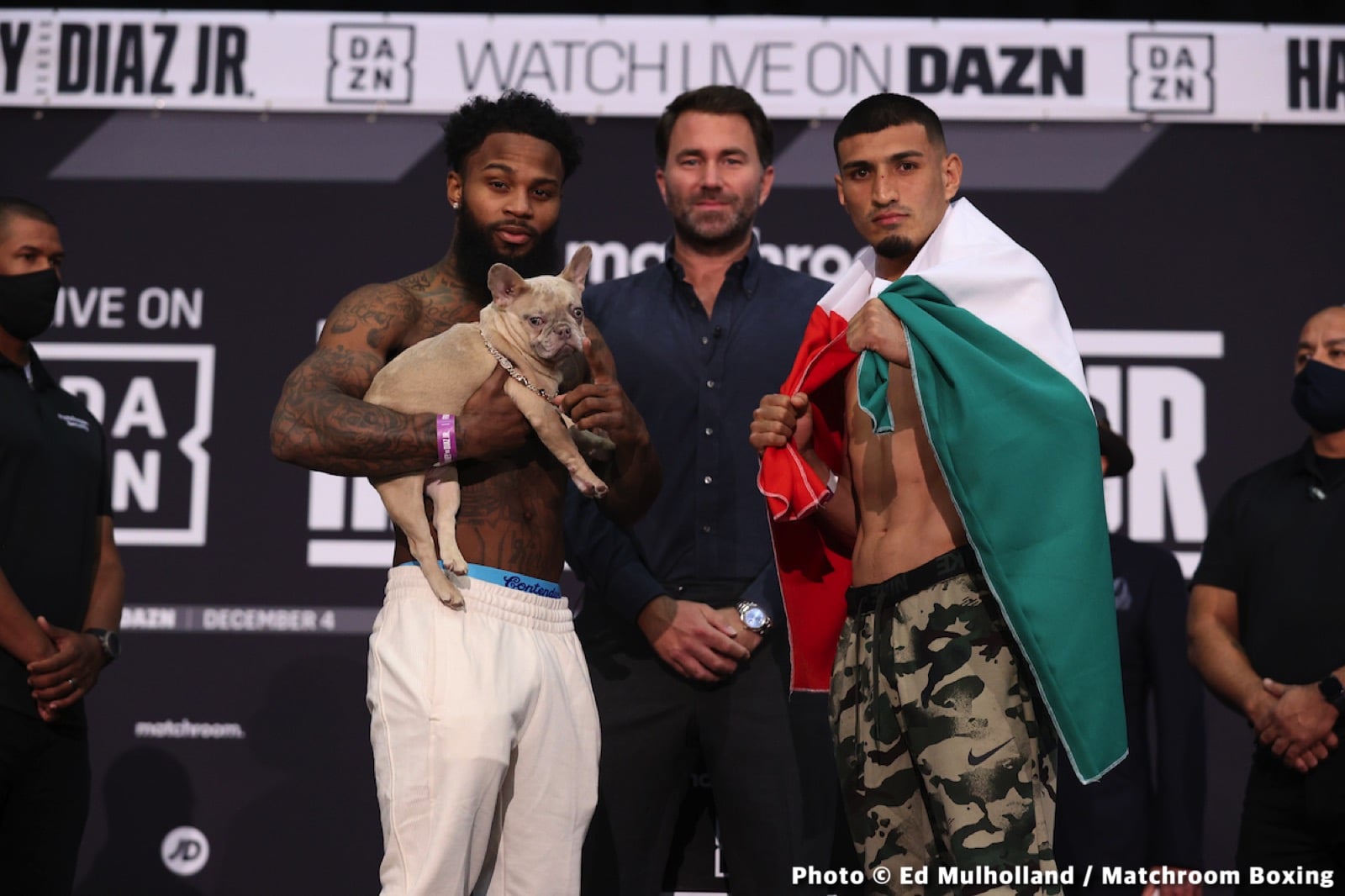 Devin Haney 135 vs. Joseph Diaz 134.4 - DAZN Weigh-in results