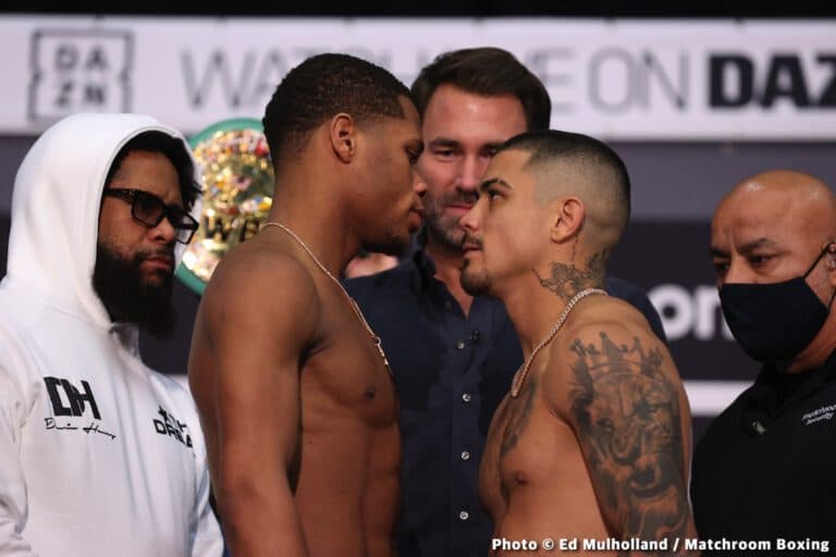 Devin Haney 135 vs. Joseph Diaz 134.4 - DAZN Weigh-in results