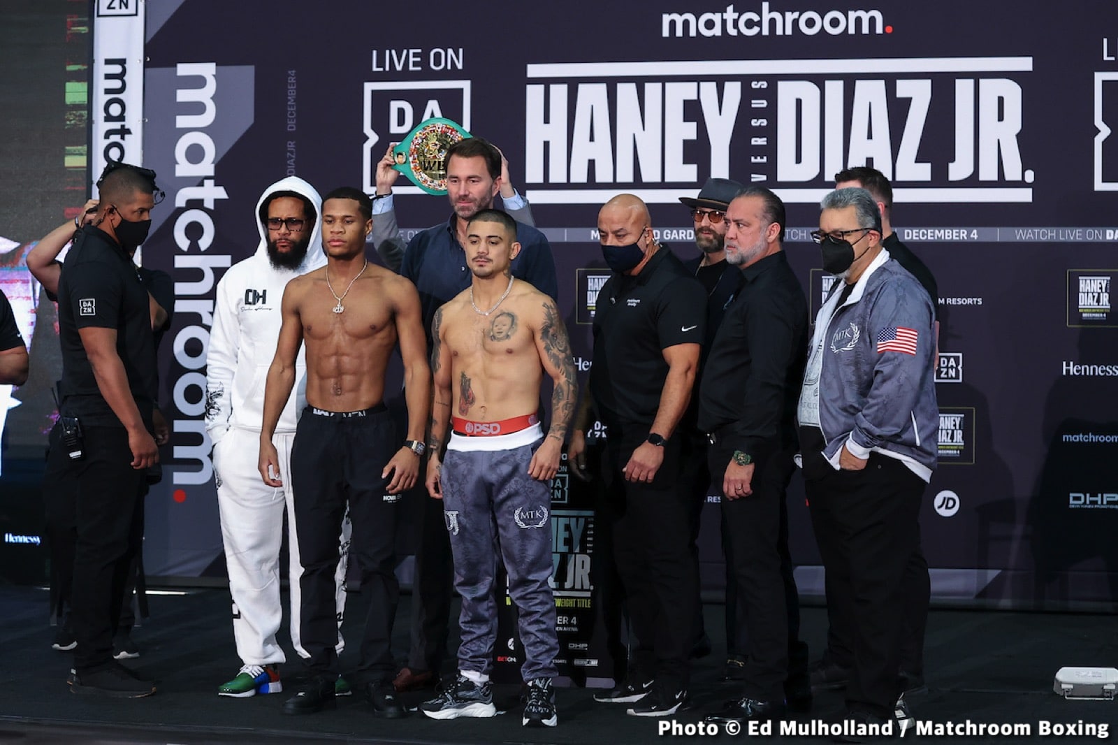 Devin Haney 135 vs. Joseph Diaz 134.4 - DAZN Weigh-in results
