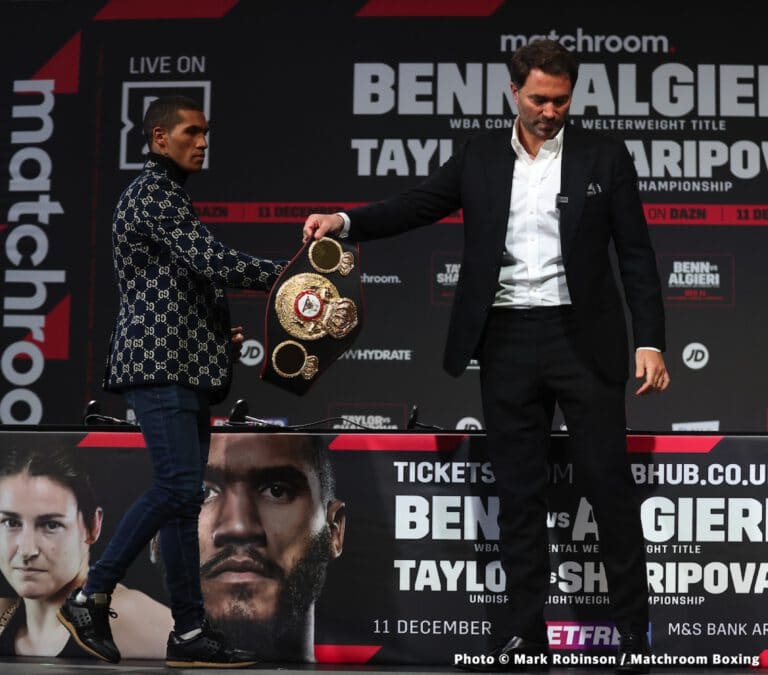 Eddie Hearn to resume Conor Benn's career in April, May or June