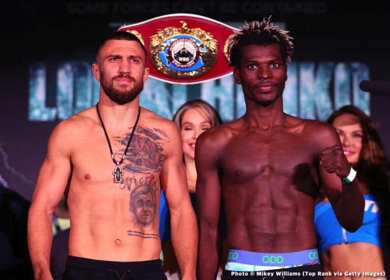 Lomachenko - Commey Official ESPN Weigh In Results