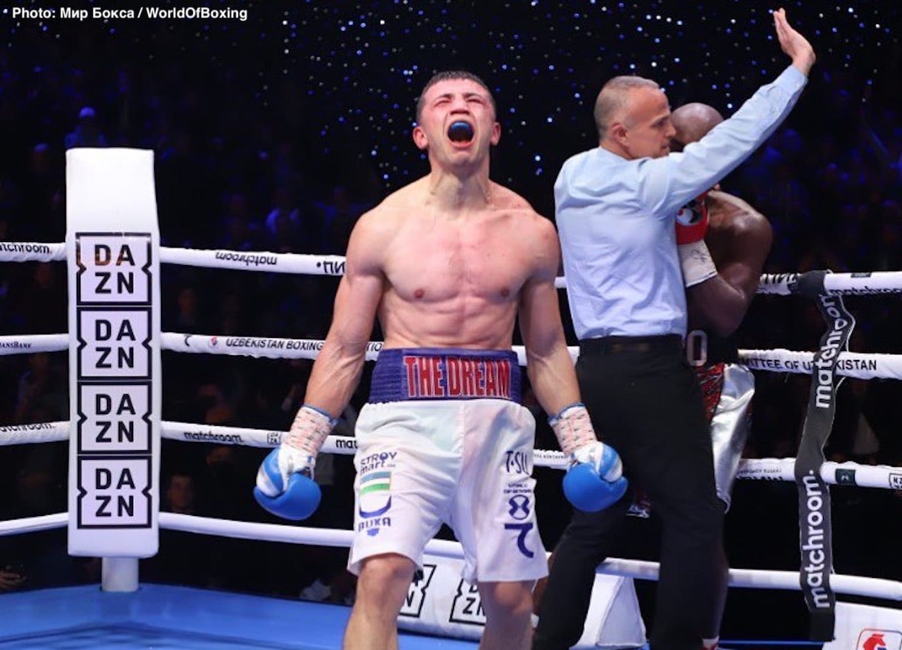 Israel Madrimov, Michel Soro boxing image / photo