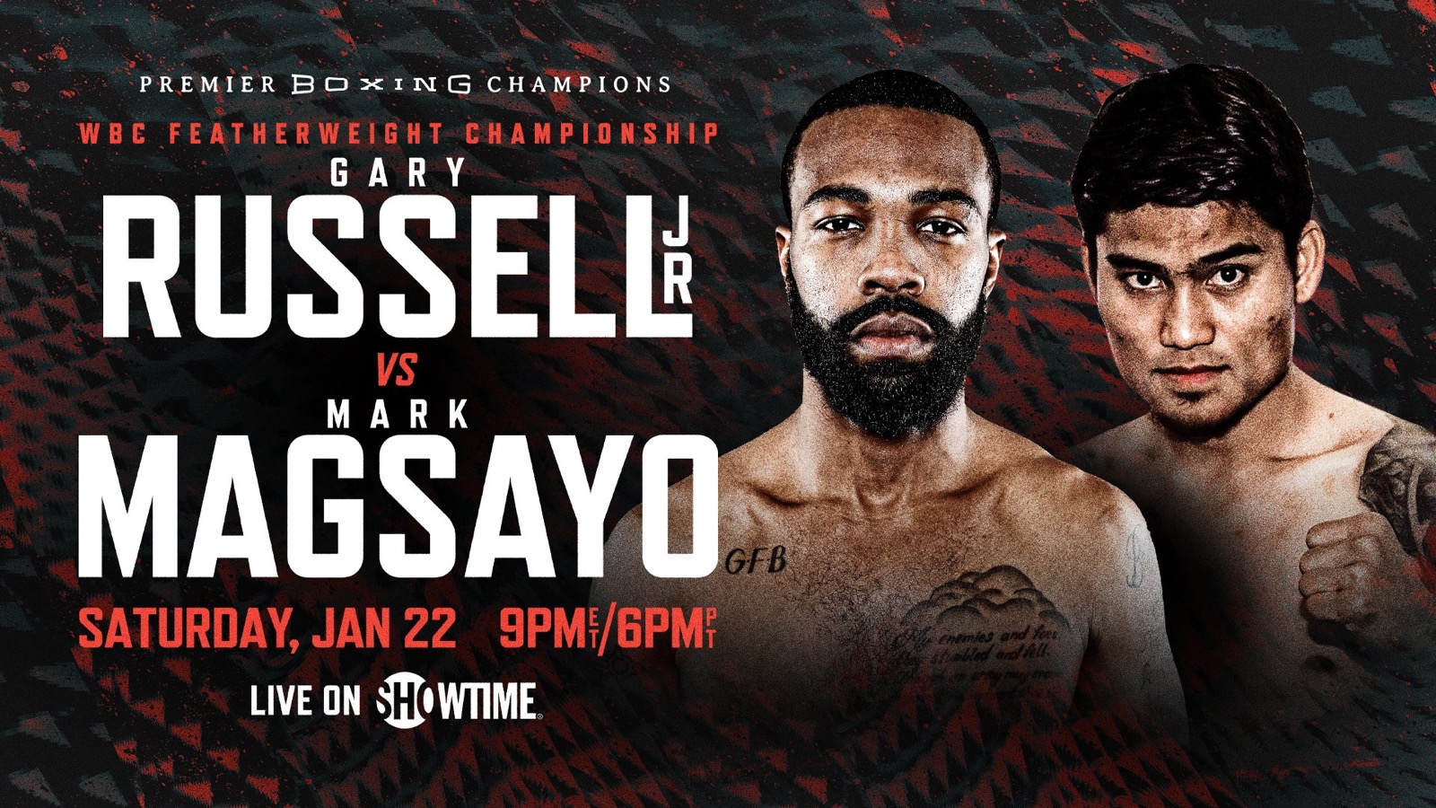 Gary Russell Jr., Mark Magsayo boxing image / photo