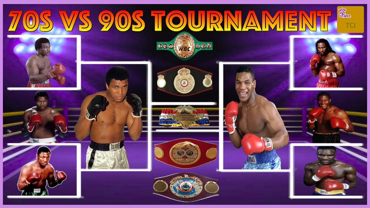 Evander Holyfield, George Foreman, Joe Frazier, Mike Tyson, Muhammad Ali boxing image / photo