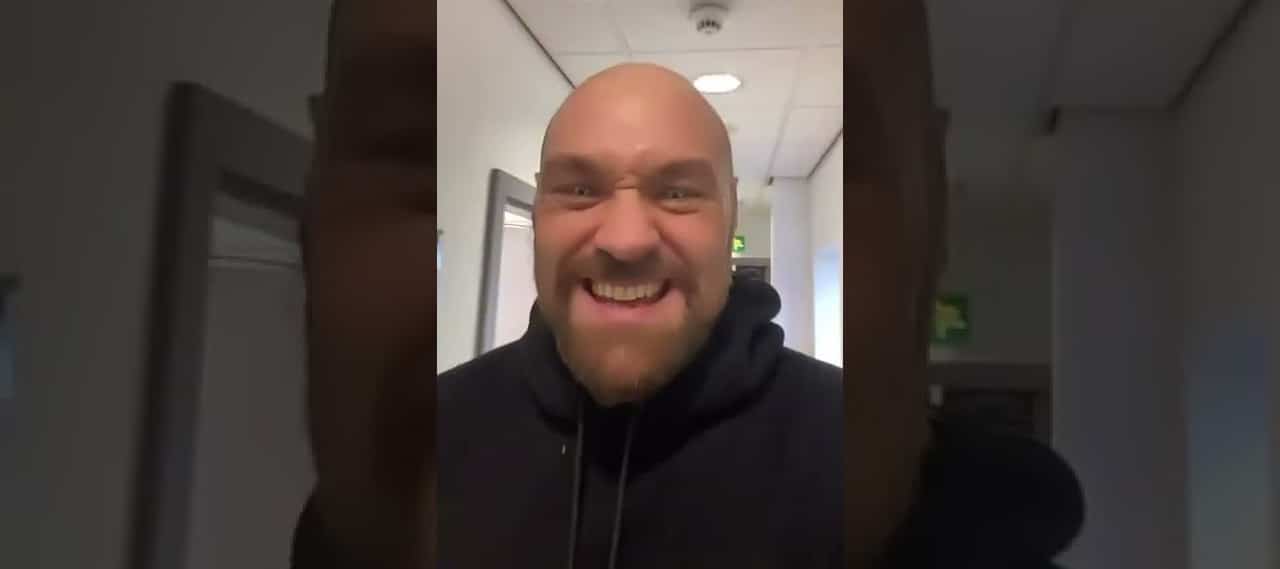 Tyson Fury confirming he's fighting Dillian Whyte next